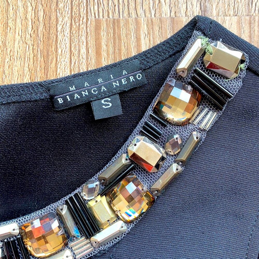 Maria Bianca Nero Black Cocktail Dress - Picture 2 of 5